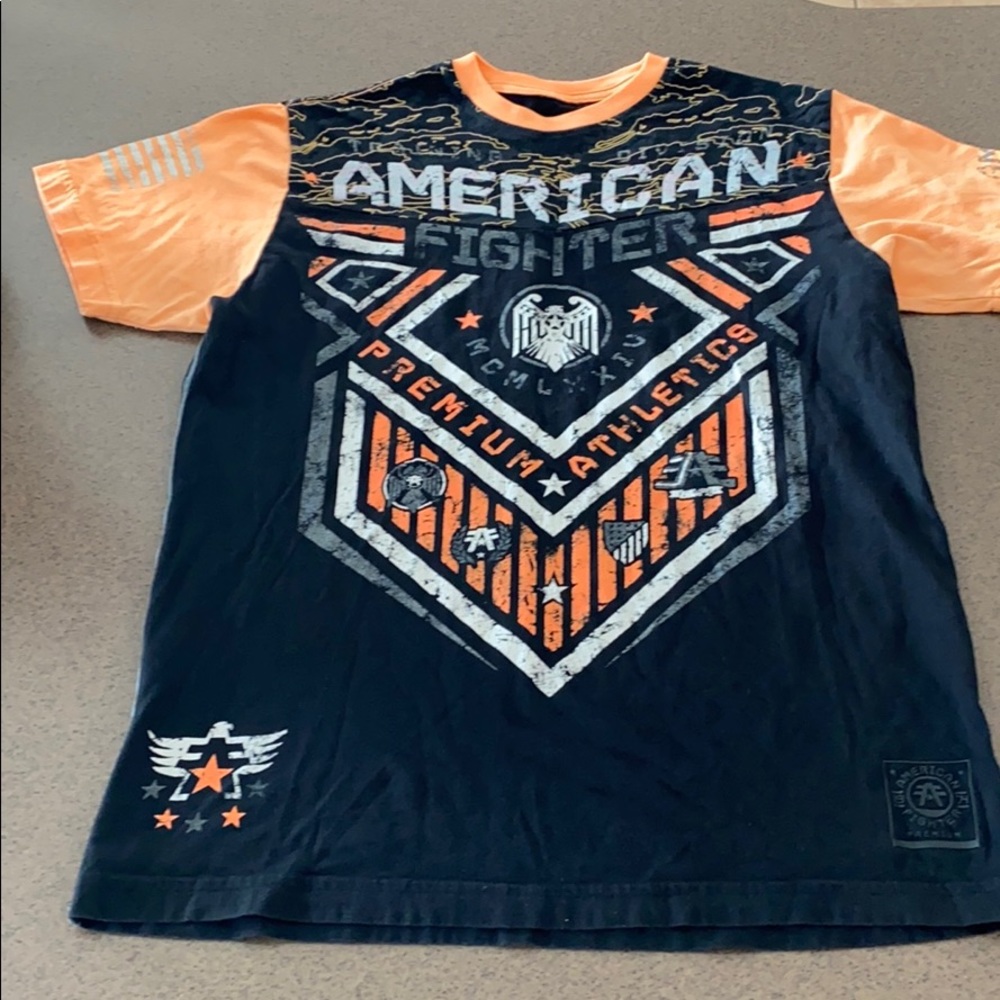 American Fighter Black and Orange T-Shirt